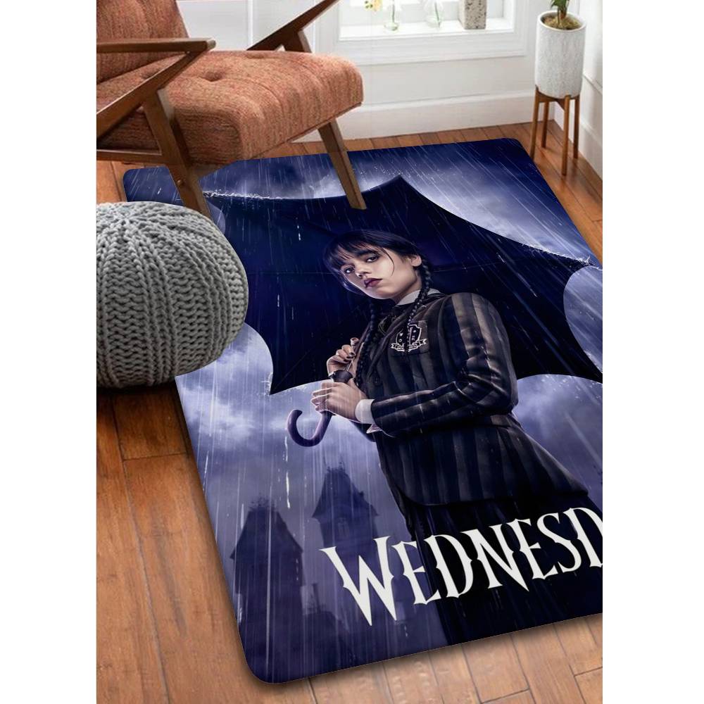 Tappetino Mercoledì Serie TV Gioco Stile Nordico Camera da Letto Soggiorno Zerbino Casa Balcone Antiscivolo Alfombra