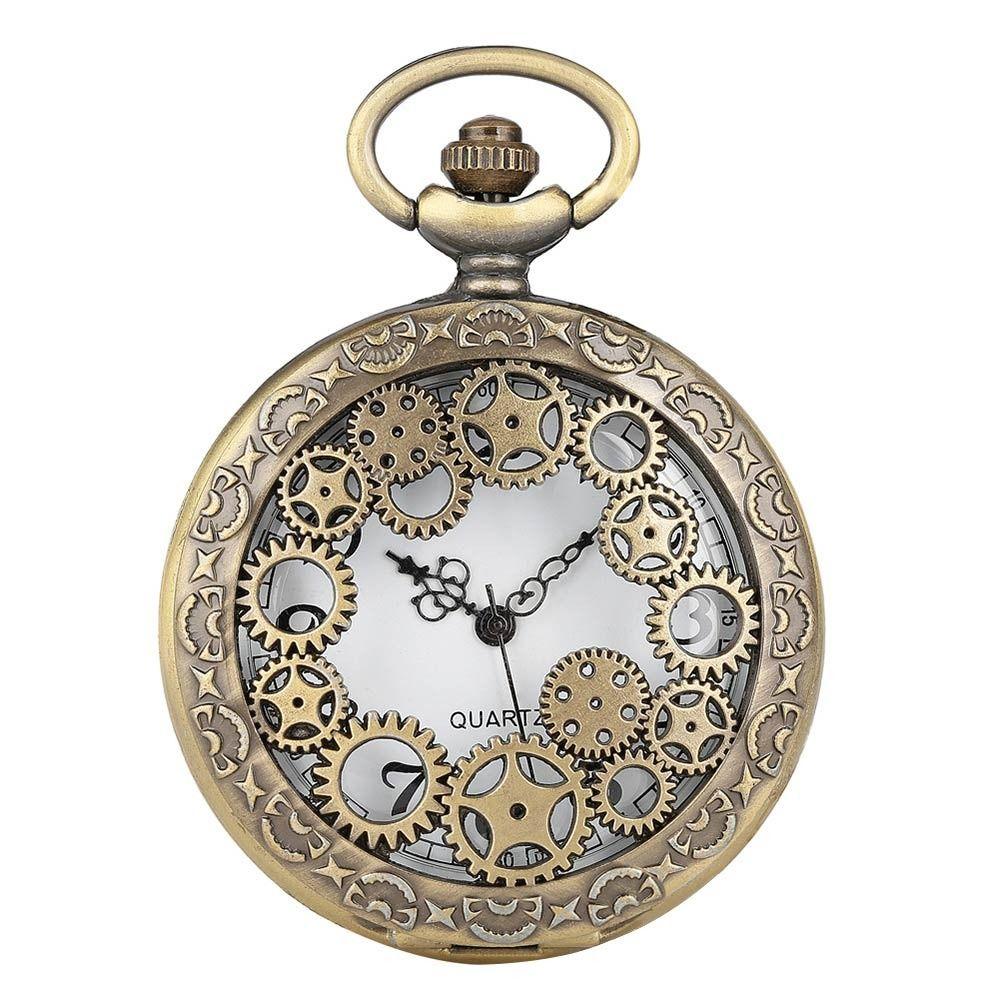 

Steampunk Quartz Watches Bronze Retro Watch Hot sale Pocket Watch Women