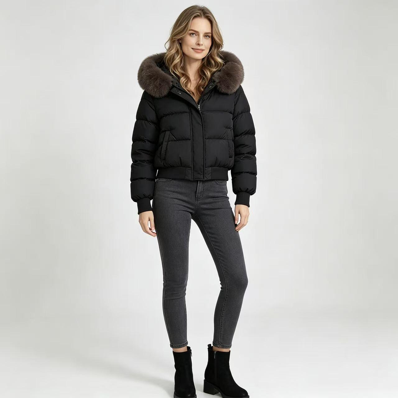 European & American Design Hooded Fur