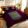 Aston Villa FC Pattern Bedding Home Decoration Birthday Gift ( 1 duvet cover + 2 pillowcase, without core),fan merchandise.