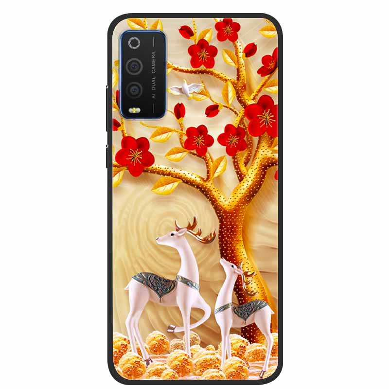 For TCL 205 Cases Fashion Silicone Soft TPU Protective Covers for TCL205 Phone Cases Floral Fundas for TCL 205 4187D 2021 Coque