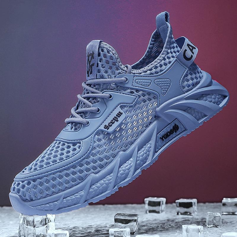 

Мужская обувь летняя дышащая крупная сетка мужская обувь модная повседневная спортивная обувь дышащая сетчатая обувь легкая и удобная трендовая обувь 44