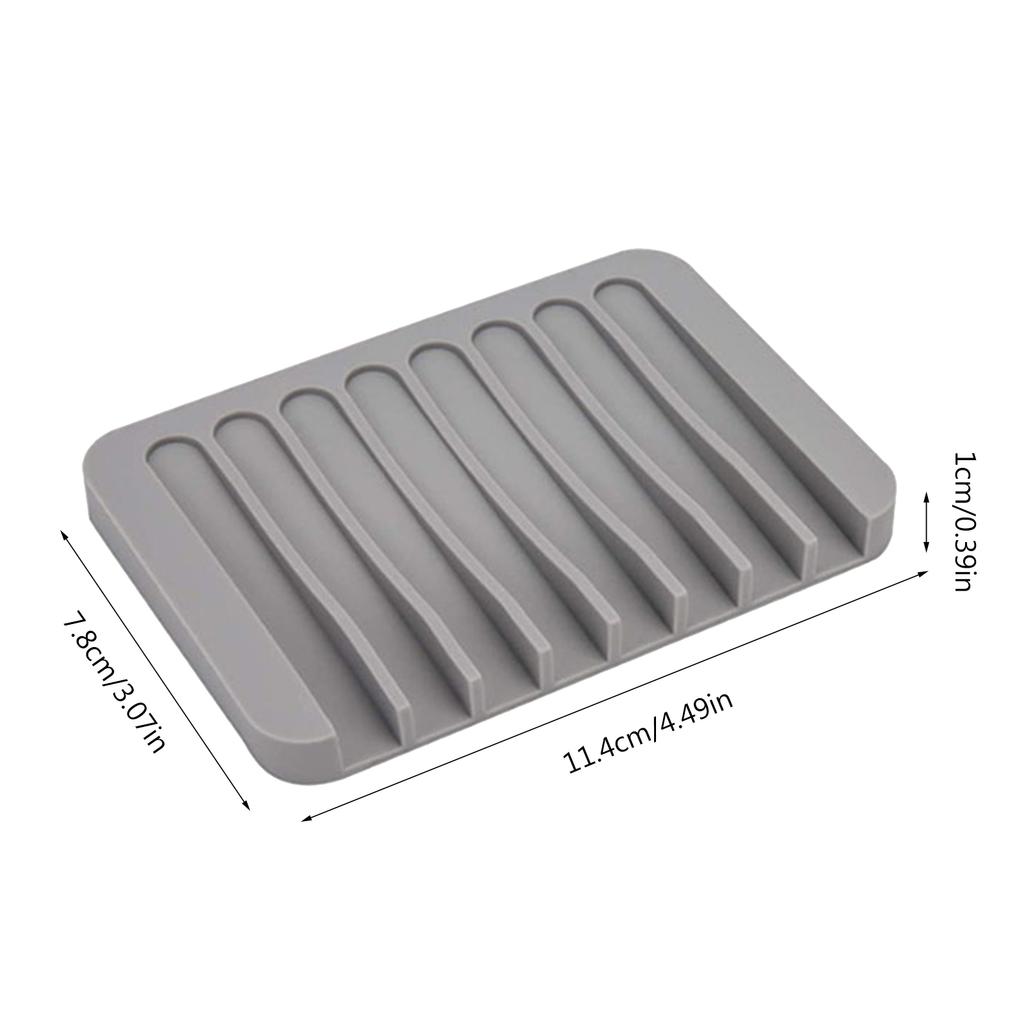 2 PCS Porte-savon auto-drainant Silicone Porte-savon Économiseur de savon pour Douche Salle de bain Cuisine Baignoire Éponges Savons en barre