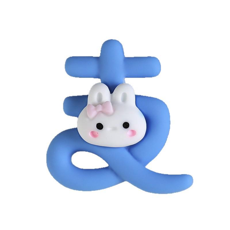 Cartoon Rabbit Resin Accessories: DIY Cream Glue, Hair Ties, Clips, Phone Case Materials.