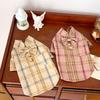 Plaid Breathable Dog Shirt for Indoor & Outdoor Use