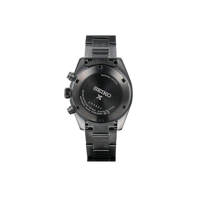 SEIKO PROSPEX Business Solar Movement Stainless Steel Strap Watch Men's Watches Black Dial SSC917P1