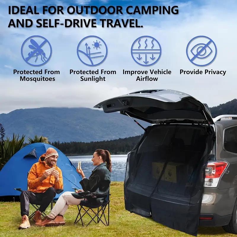 Outdoor Camping RV Anti-Mosquito Mesh Door Curtain with Magnetic Closure