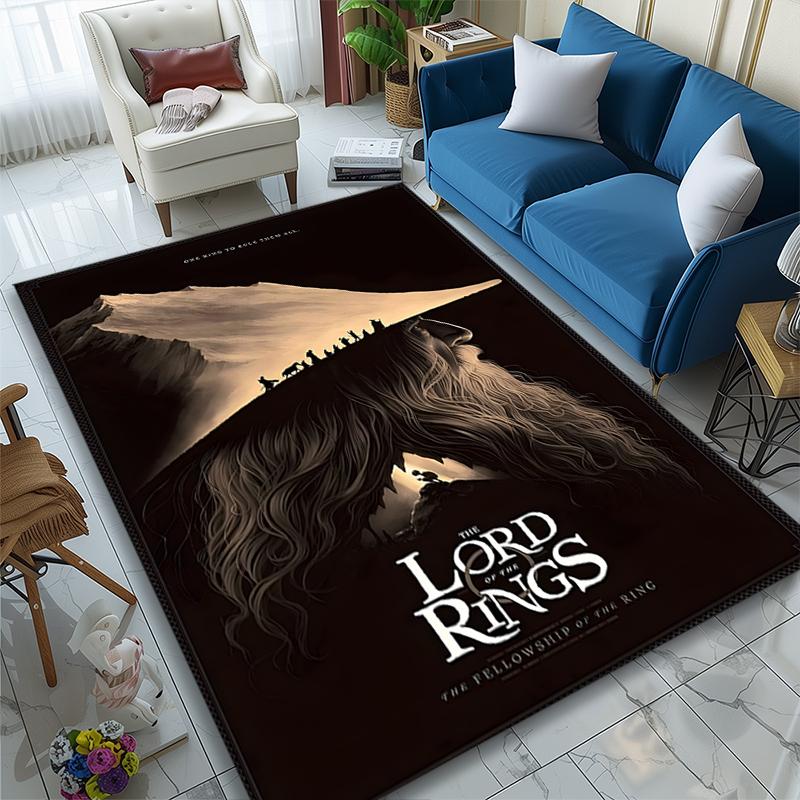 1pc Office Carpet, Lord Rings Chair Rug, Living Room Printed Area Rug, Home Chair Floor Mat