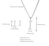 Stainless 26 Letter Initial Earring and Necklace Set Tarnish Jewelry Gift