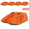 5 Pair Reusable Velvet Fabric Shoe Covers Non-slip Adult Washable Keep Floor Carpet Cleaning Indoor Outdoor Shoe Protector Cover