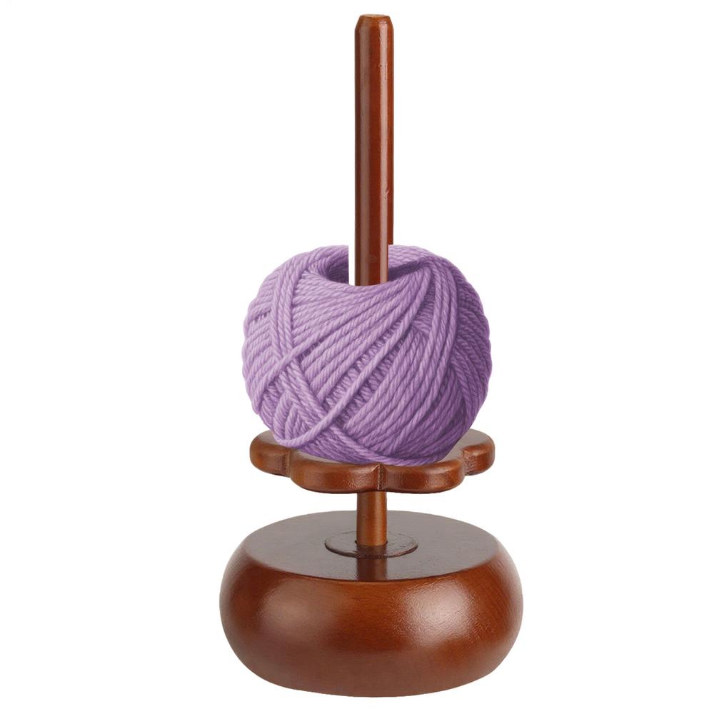 Yarn Holder Wooden Magnetic Yarn Storage Winder For Knitting Heavy-Duty Crocheting Organizer Stand For Christmas Mother's Day