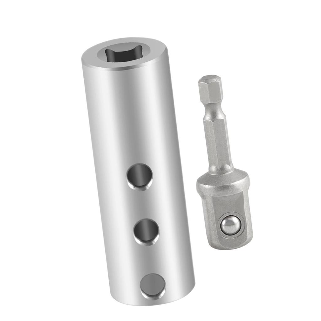 Trailer Jack Electric Drill Adapter Stainless Steel with 12in Socket Adapter Bit Compatible with