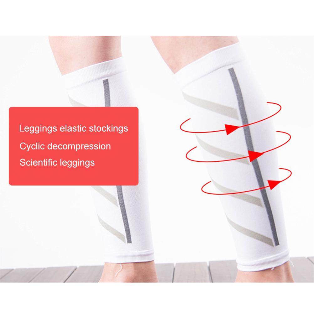 1 par Vadkompressionsärmar för Sport Löpning Cykling Strumpor Benvärmare Män Kvinnor Fotboll