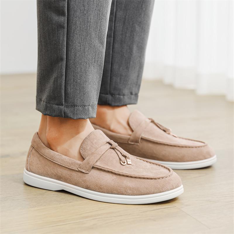 Fashion Men Casual Walking Shoes Slip on Fashion Loafers for Male Luxury Brand Dress Wedding Shoes 2025 New Arrival Men Handmade Flats