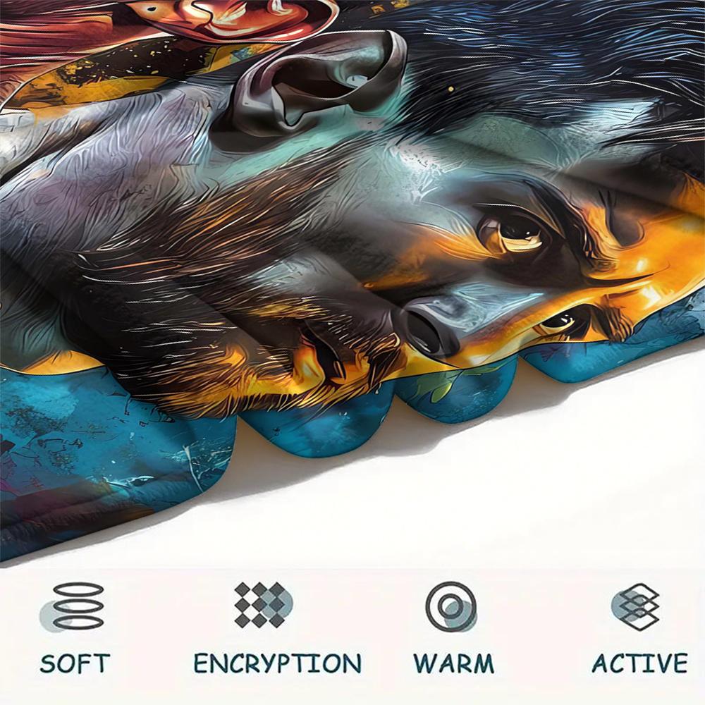 1Pc CR7 Print Flannel Blanket, High quality Comfortable for All Seasons, Home Decor, Warmth and Comfort, Perfect for Christmas Gifts