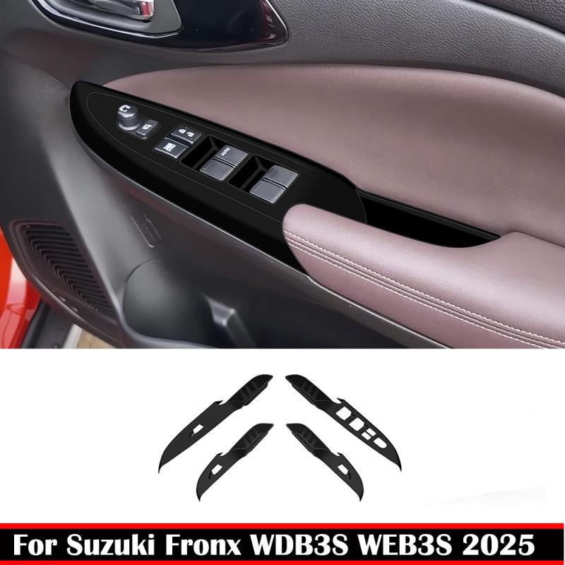 For Suzuki Fronx WDB3S WEB3S 2025 2026 Silicone Rubber Window Switch Panel Glass Lift Button Storage Box Cover Inner Accessories