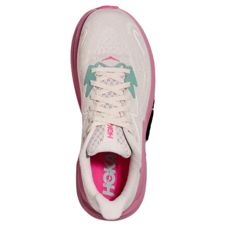 HOKA Clifton 10 Wide Rose Cream Women Sneakers Dried-Rose 1162050-RMD