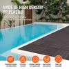 Interlocking Deck Tiles 36 Pack 12"x12" Waterproof for Porch Dark Brown