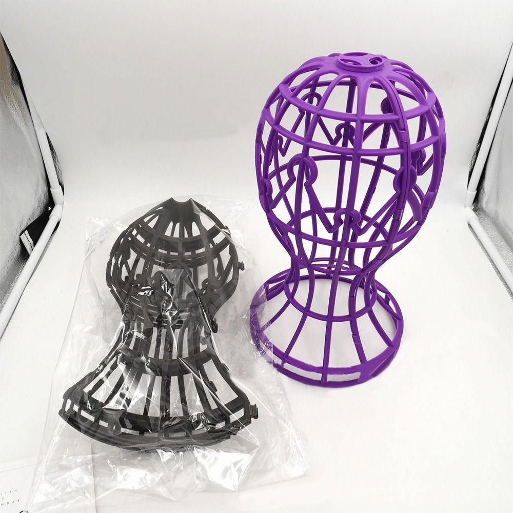 Wig Stand Lantern Shape Holder Foldable Multi-Purpose Wig Accessories Wig Head Stand Storage Rack