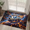 Chelsea FC Design Crystal Velvet Carpet Cozy Non?Slip Printed Rug For Bedroom Living Room Entrance