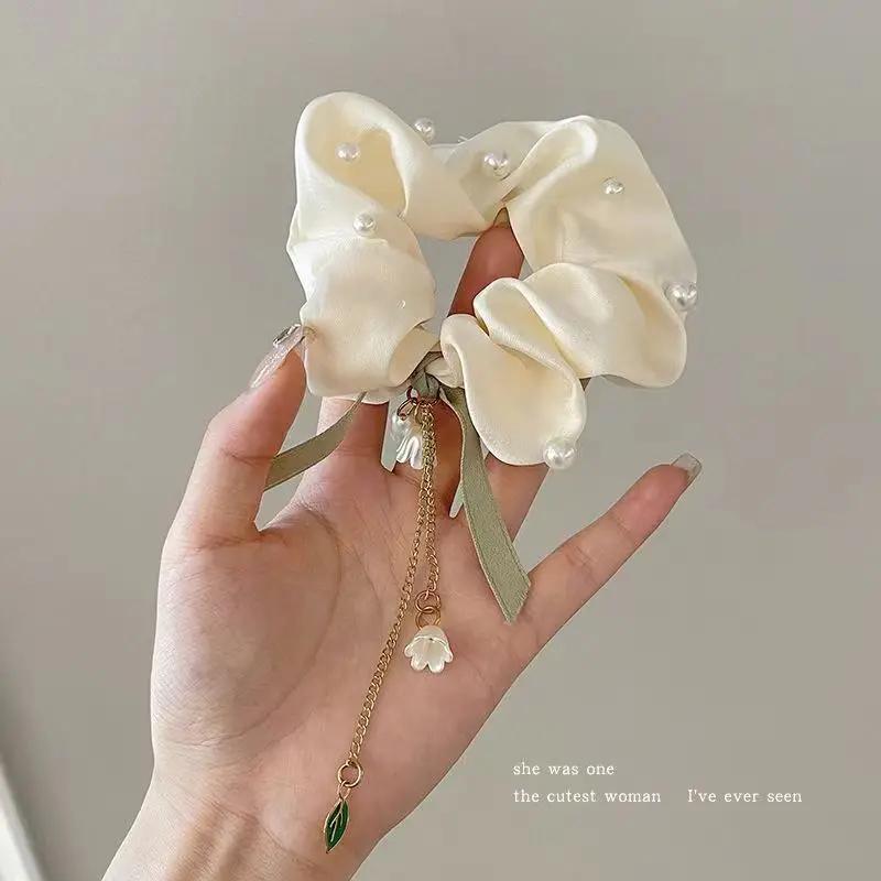 Zestaw gumek do włosów, połączenie gumek o wysokiej elastyczności i trwałości, gumka do włosów konwalia o świeżym temperamencie