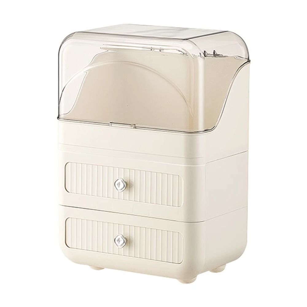 With Drawer Cosmetic Storage Box Dustproof Makeup Case New Cosmetic Shelf  Makeup Organize