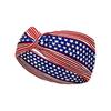 Retro Star Stripe Twisted Sweat Absorbing Yoga Running Headband for Sports and Party Decoration Unisex Stretchy Hair Band