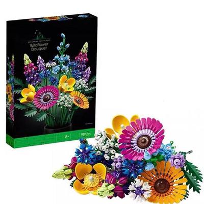 Bloc de construcție Flori și lavandă 10313 Buchet de flori sălbatice Ziua Îndrăgostiților Colecție botanică unică pentru casă 939
