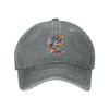 Artistic Dolphin Baseball Cap Washed Cotton Adjustable Casual Outdoor Trucker Hat