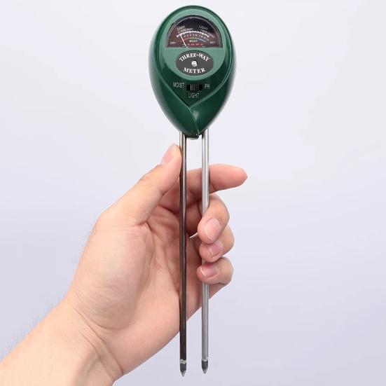 Plant Moisture Tester 3 In 1 Soil Moisture PH Light Meter Soil Probe Test Kit No Batteries Required for Indoor Outdoor Plant Care