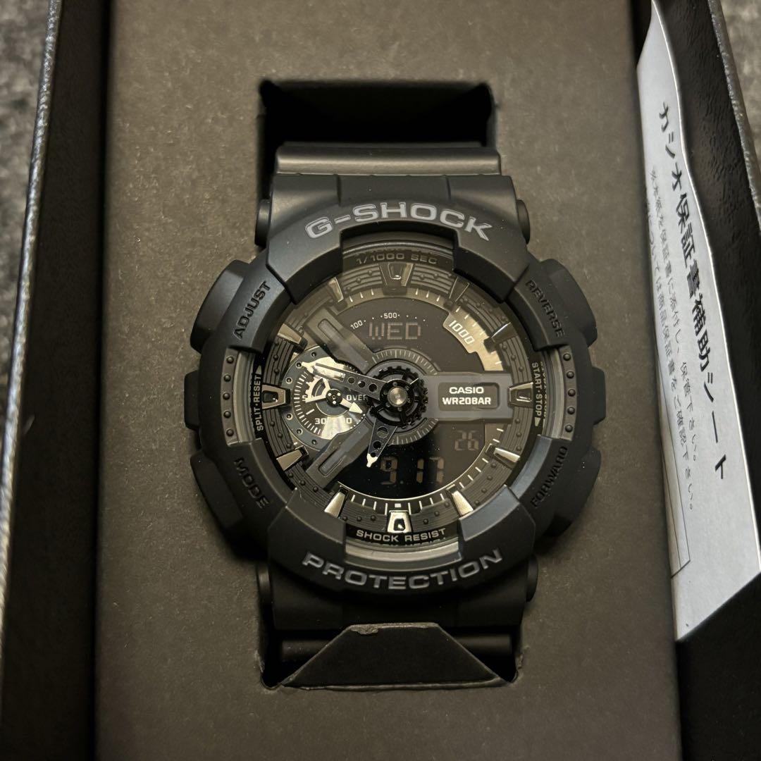 

[USED] G-SHOCK watch, black, CASIO GA-110