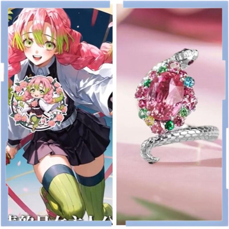 Demon Slayer Kanroji Mitsuri Merchandise Tokitou Muichirou Decoration Creative Cartoon Cosplay Accessory Kawaii Cute