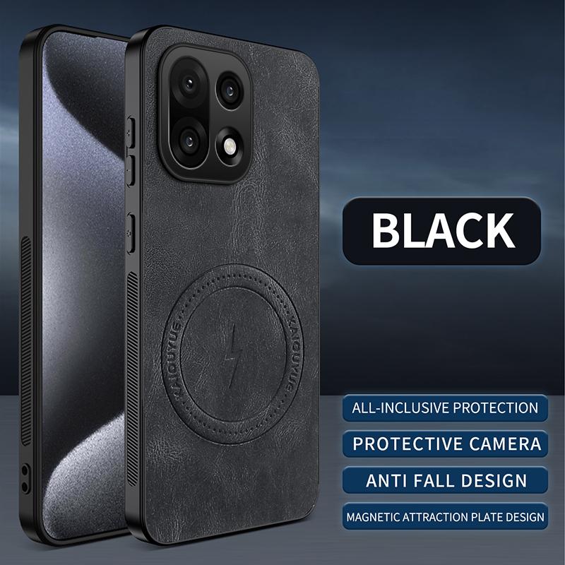 For Oneplus 15 Case for Magsafe Luxury Sheep Leather Skin Magnetic Matte Cover for One Plus 15 1+15 Anti-drop Bumper Shell