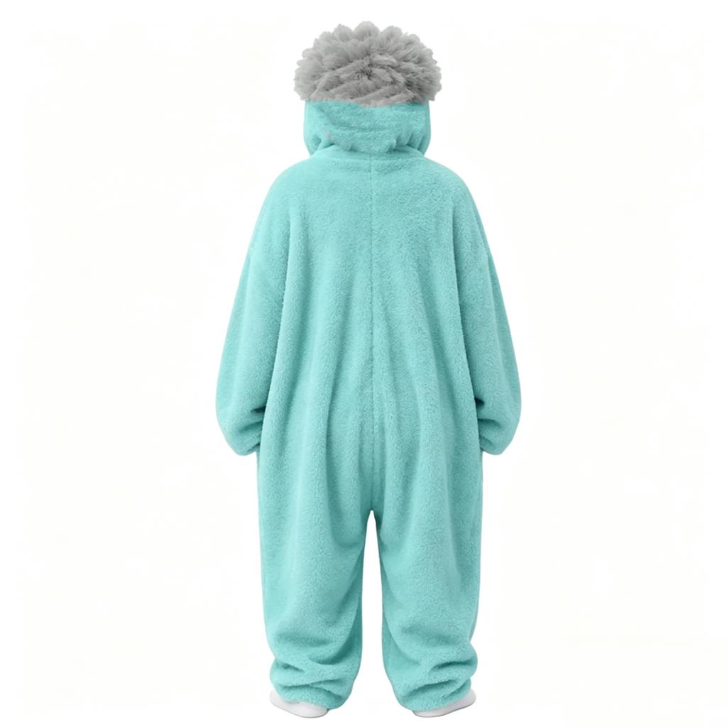 Children's Funny Pajama Jumpsuit with Hair Comb for Loungewear and Sleepwear
