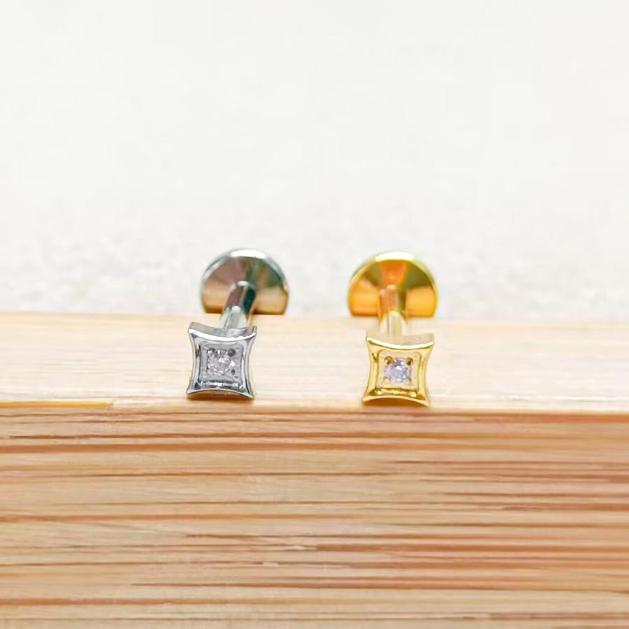 F136 Titanium Zircon Pendant Tragus Stud Cartilage Piercing Jewelry