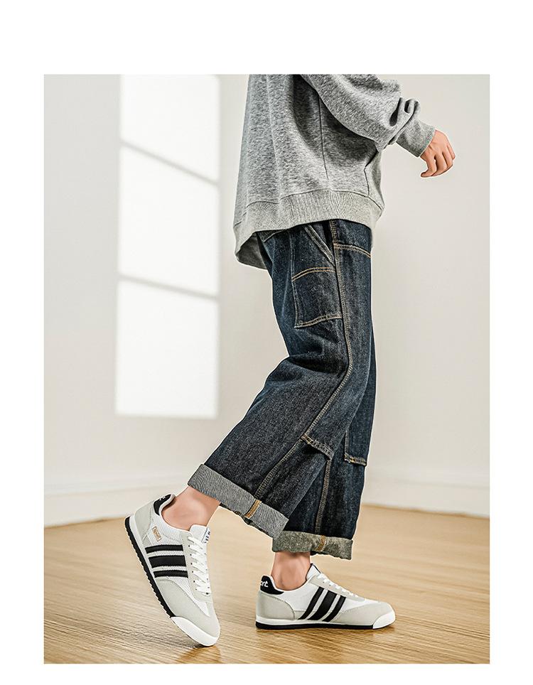 Men Retro Classic Color Matching Comfortable Thin Sole Casual Sports Sneakers