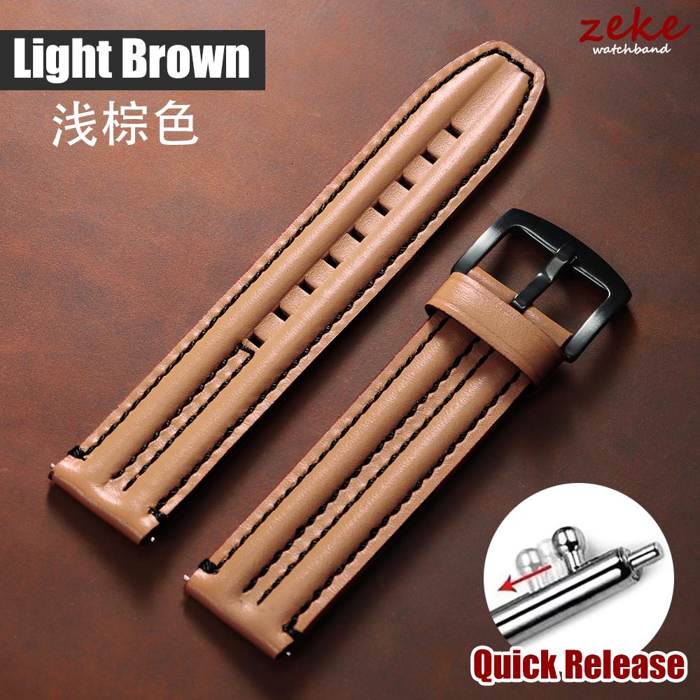 20mm 22mm 24mm Genuine Cowhide Strap for Seiko Watch Band Vintage Leather for Omega Quick Release Bracelets Women Men Wrist Belt