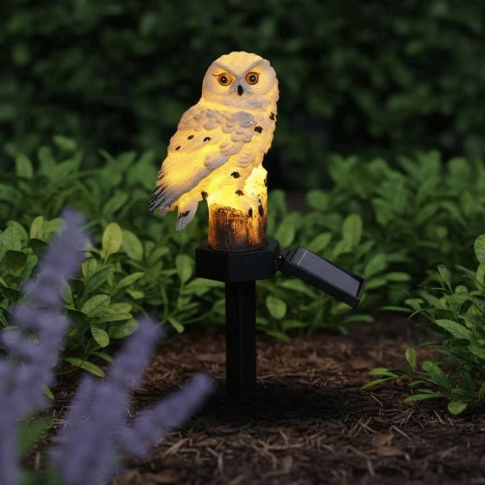 Realistic Owl Solar Garden Light Colorful Solar Stake Light Landscape Lawn Lamp  Wedding Courtyard