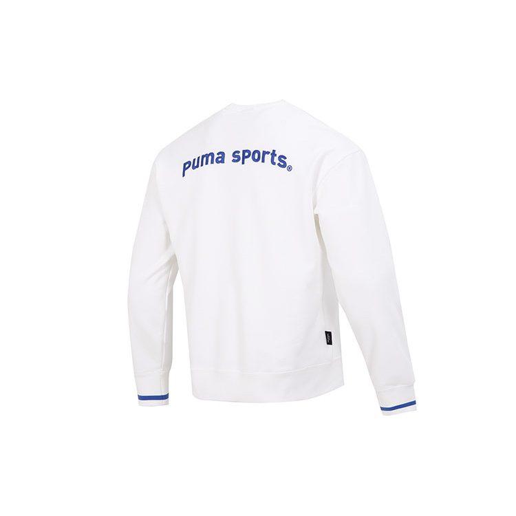 PUMA Sweatshirts Men's White Crew Neck Moderate Regular 620614-02