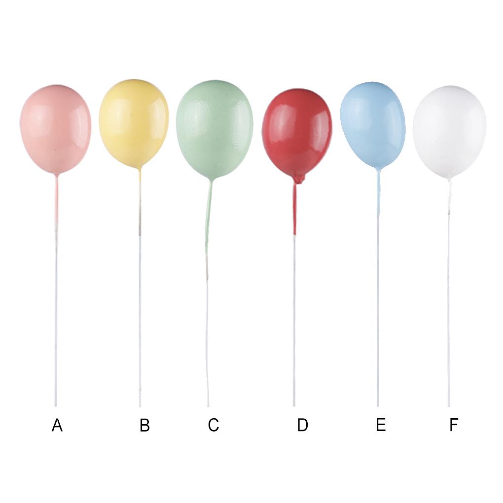 1 Set Kleine Kuchendekorationszubehör Ballonständer Backset Schaum Alles Gute zum Geburtstag Dekorationen Partygeschenke Hochzeitsdekor für DIY