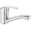 Kuchinox Pedro chrome free-standing washbasin tap with swivel spout