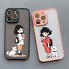 Cute Cartoon Girl Phone Case For iPhone 15 Cases iPhone 11 12 13 14 15 Pro Max Mini 14 7 8 Plus SE XS X XR Shockproof Back Cover