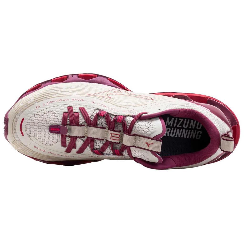 Mizuno Wave Prophecy 13 White Sand Azalea Women Sneakers J1GD240072