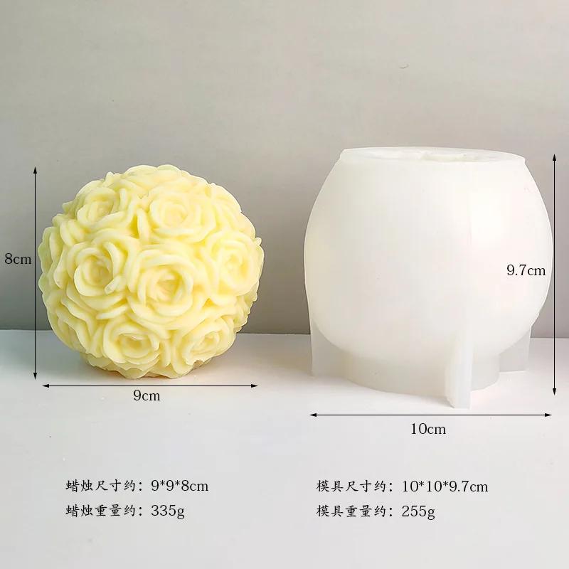 3D Lily Vase Candle Silicone Mold Rose Bouquet Cake Chocolate Silicone Mold Tulip Vase Candle Mold Christmas and New Year Gift