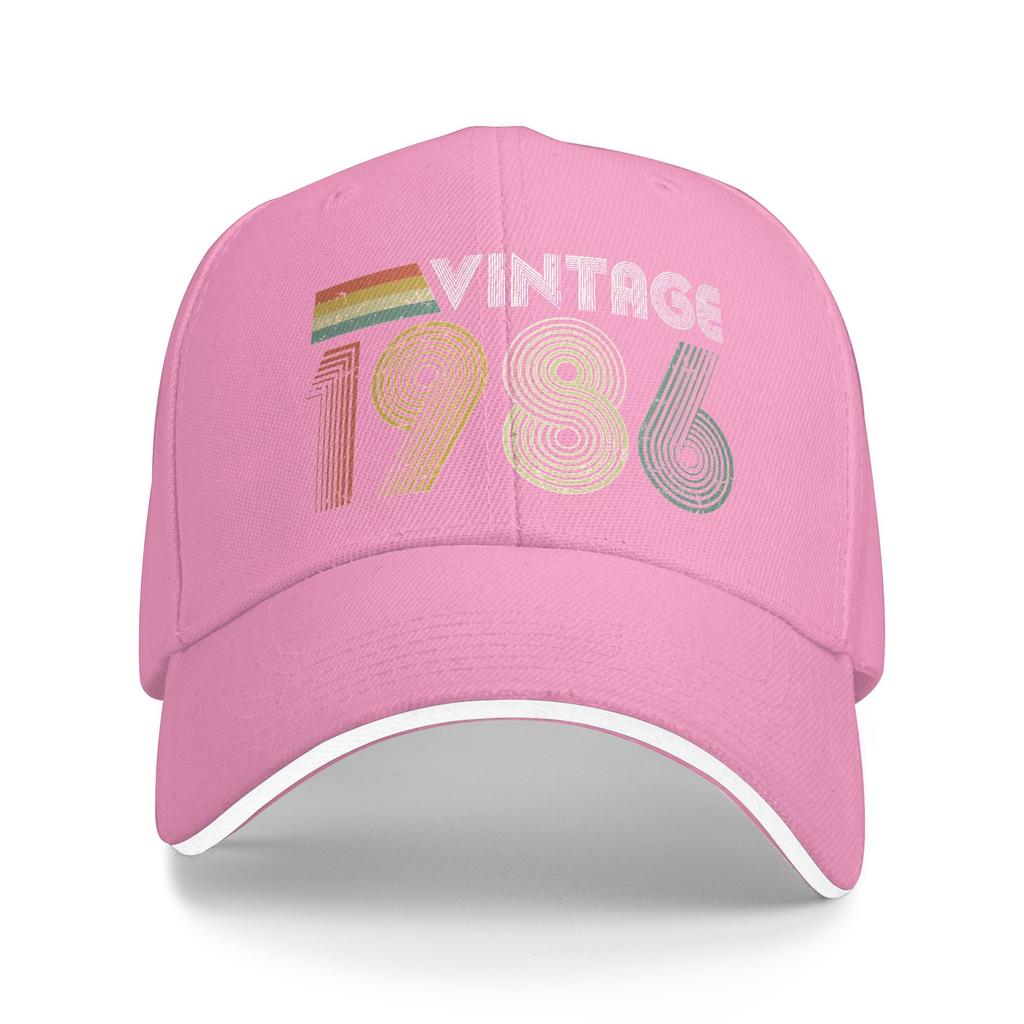 WoUnisex Unisex Vintage 1986 40th Birthday Gift Outdoor Hat Summer 40 Years Old Sun Cap Casual Baseball Cap 2026 Sunscreen Hats