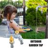 Garden Hose Brass Tap Faucet Adapter One Into Two Out 4 Points Irrigation Joint Outdoor Courtyard Double Water Flower Faucet