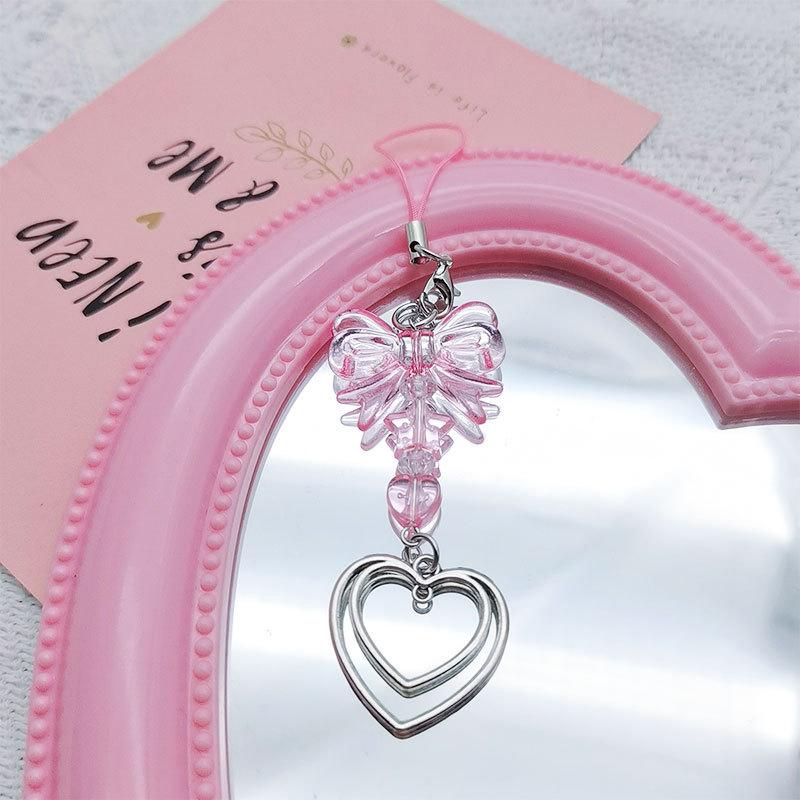 

Стеклянный цветок бусина телефон ремешок цепочка узел сотовый телефон шнурок брелок женщина девушка сумка камера кулон для Airpods чехол