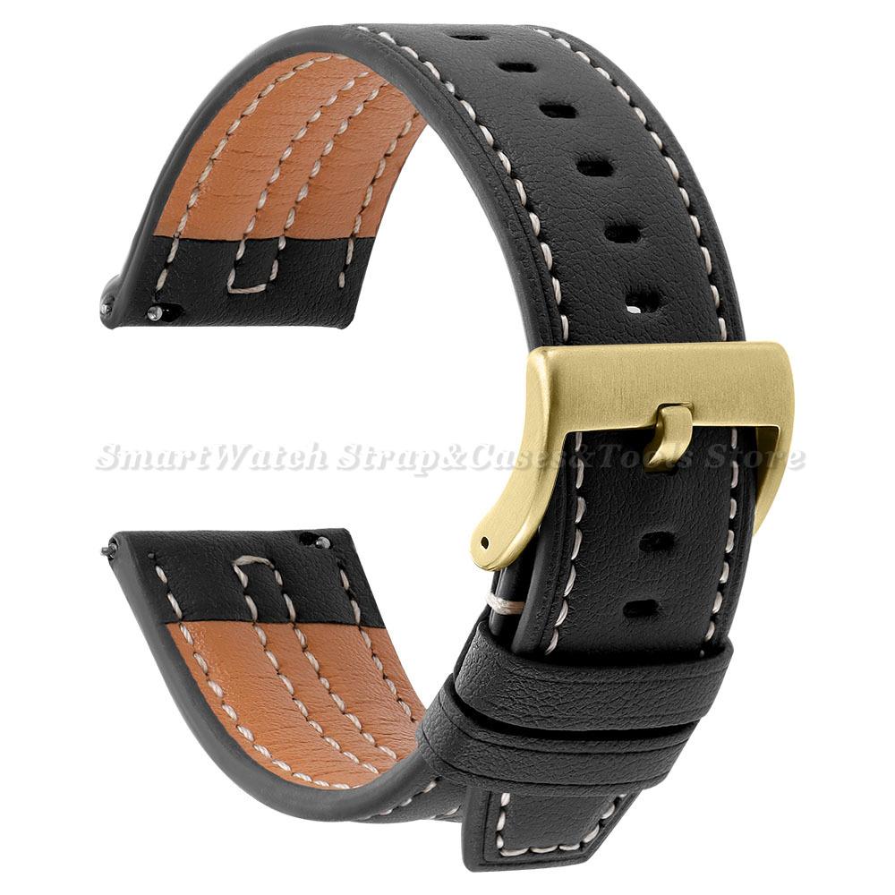 20mm 22mm Retro Watch Band Women Men Wristband Quick Release Universal Replacement Strap for Samsung Galaxy Watch 7 40mm / 44mm