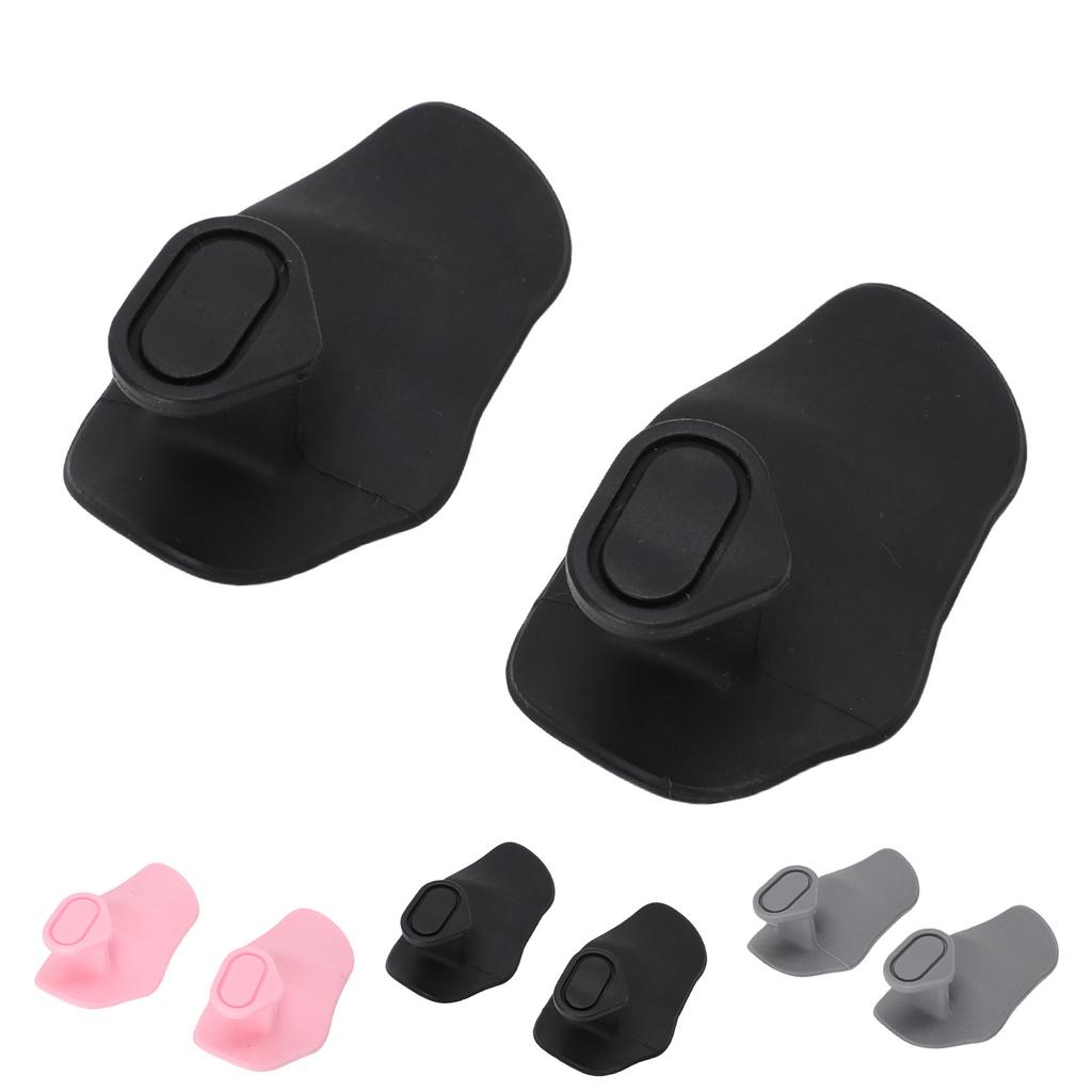 2PCS Fingerless Gym Grips Breathable Ergonomic Antislip Silicone Weight Lifting Grips for Workout Ex