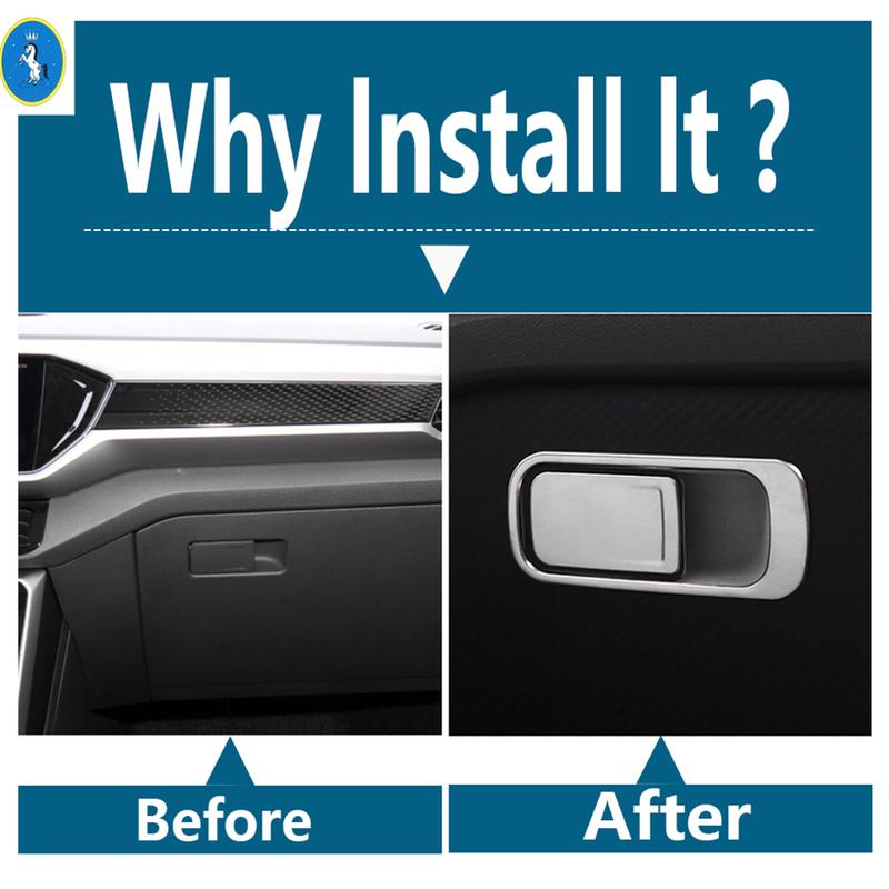 For Volkswagen T-Roc T Roc 2018 - 2025 Glove Box Window Lift Handle Bowl Central Control AC Air Panel Rear Anti Kick Cover Trim